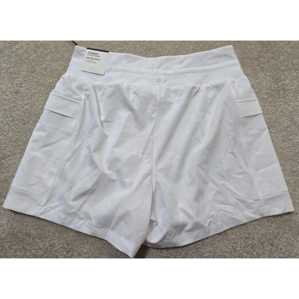 Calia Journey Collection Mid-Rise‎ Cargo Short Women's S White NWT